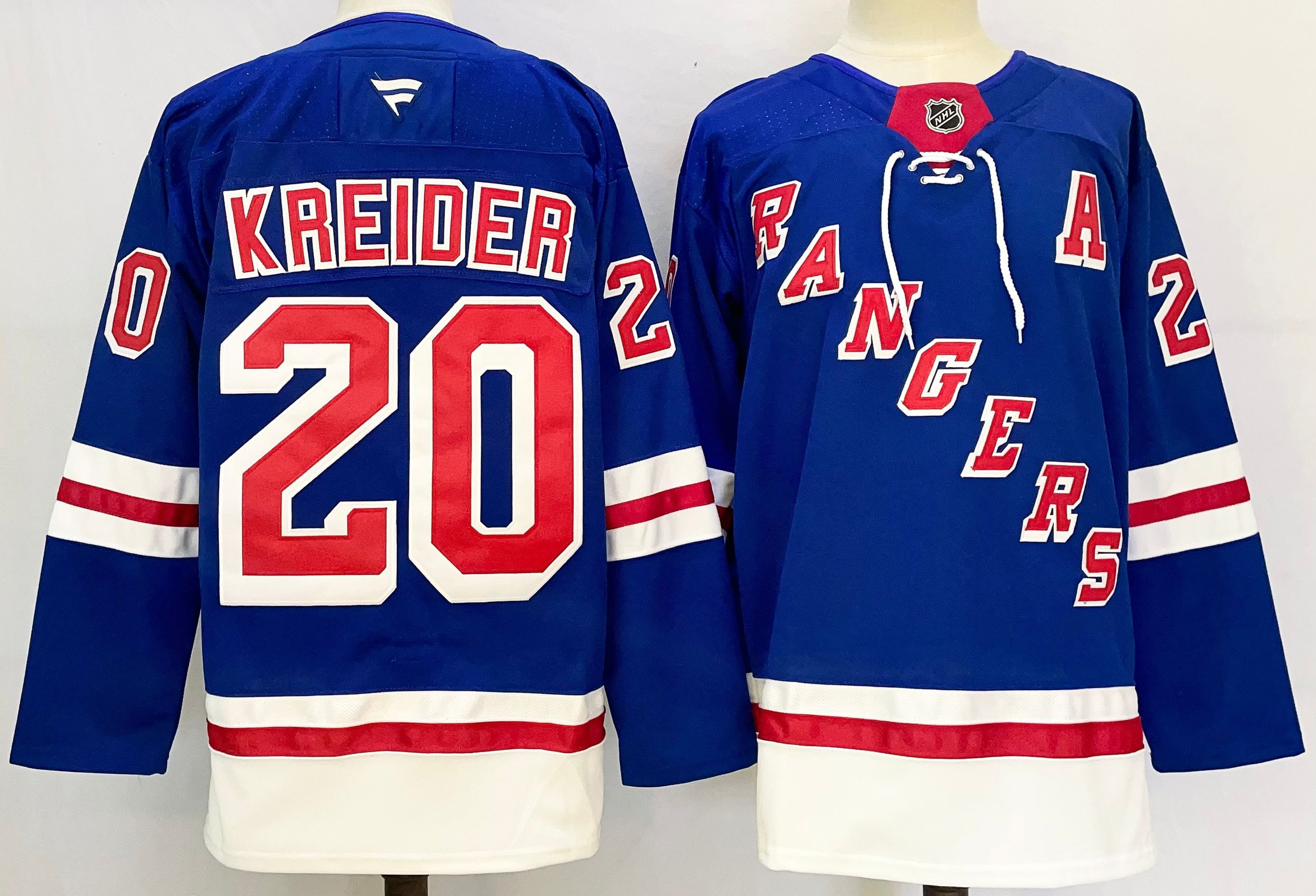 Men New York Rangers #20 Kreider Blue 2025 Home Premier Player NHL Jersey->new york rangers->NHL Jersey